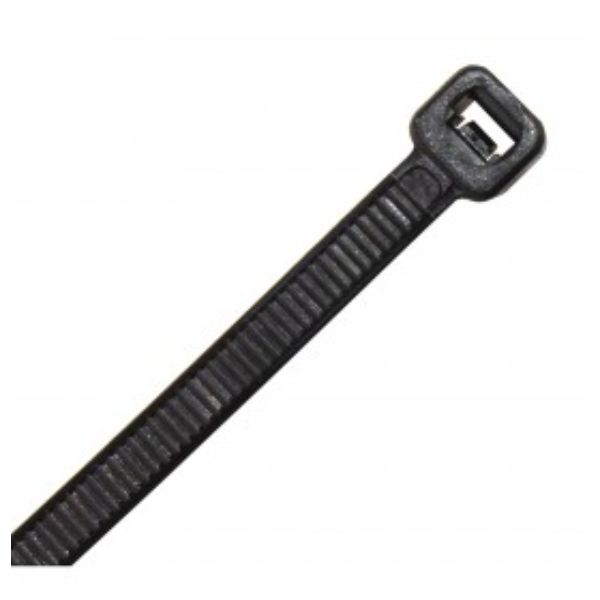 370MM X 4.8MM CABLE TIE BLACK PK25