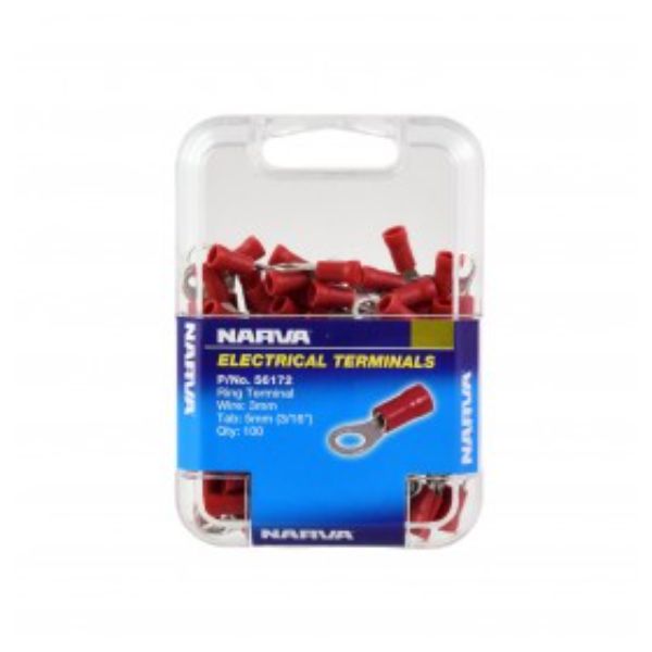 NARVA TERMINAL RING RED 5.0mm