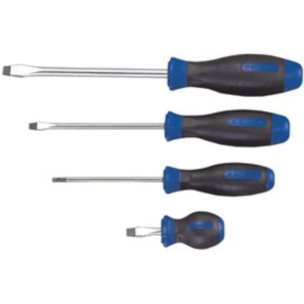 KING TONY SLOTTED S/DRIVER 4MM X 100MM HANG SELL DISPLAY