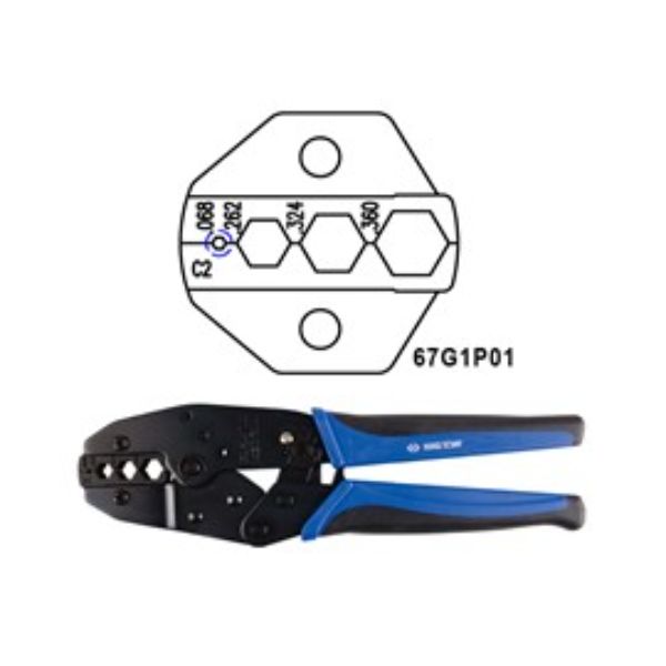 KING TONY RATCHET CRIMPING TOOL 1.72-9.14MM