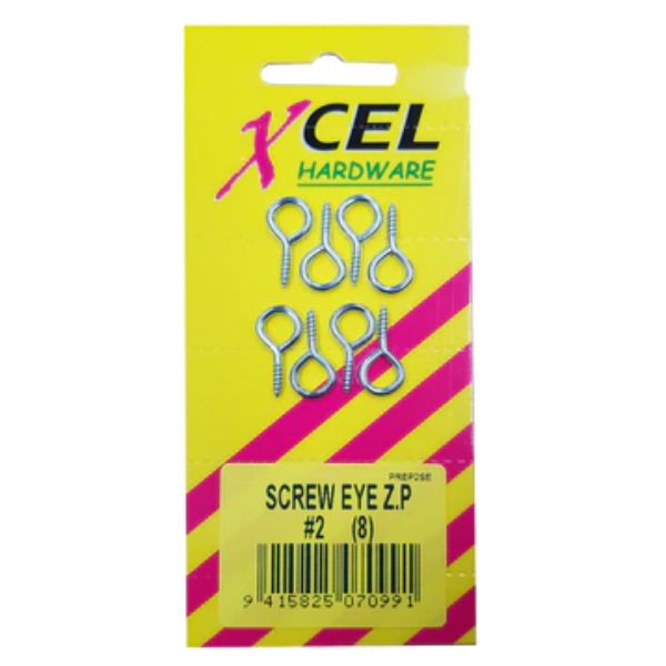 Screweye Zp-Xcel 2 - 22 X 1.8mm 8 Per Card 8 Per Card