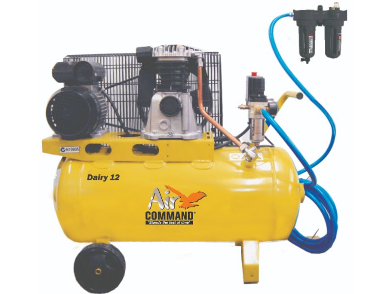 Air Command DAIRY 12, 12CFM, 2HP Compressor-50L Tank w/filtration