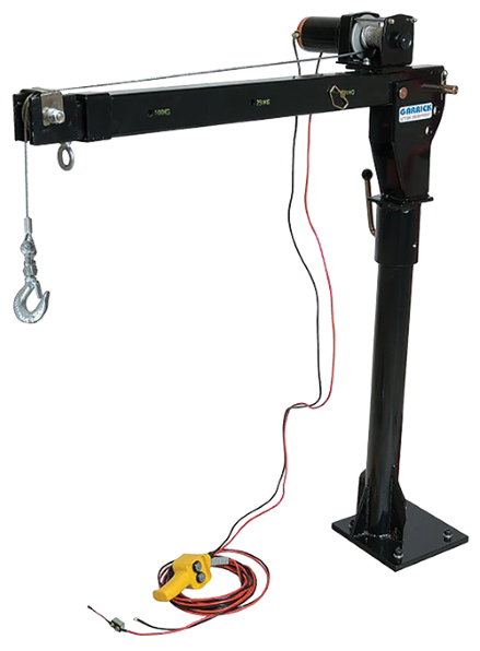 GARRICK SWIVELLING UTE MOUNT 12V CRANE 500/800KG CAPACITY