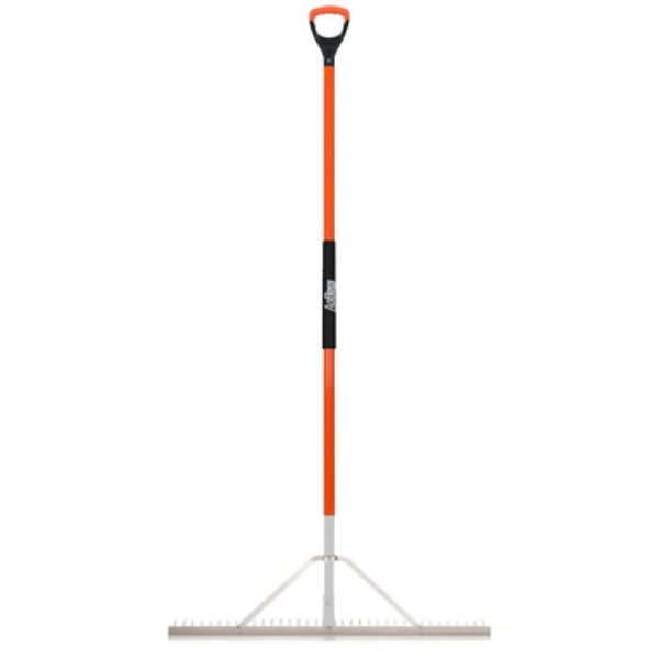 Landscaping Rake With Long Fibreglass Handle 36T Agboss