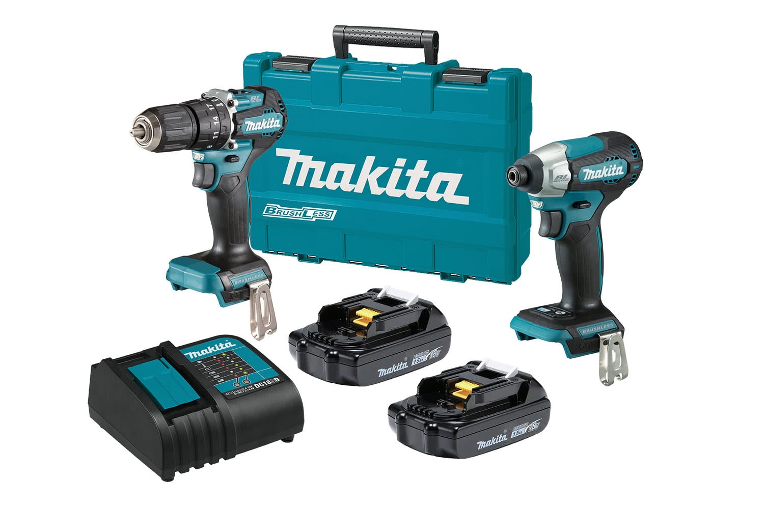 MAKITA 18V SUB COMPACT KIT 2PC 1.5AH