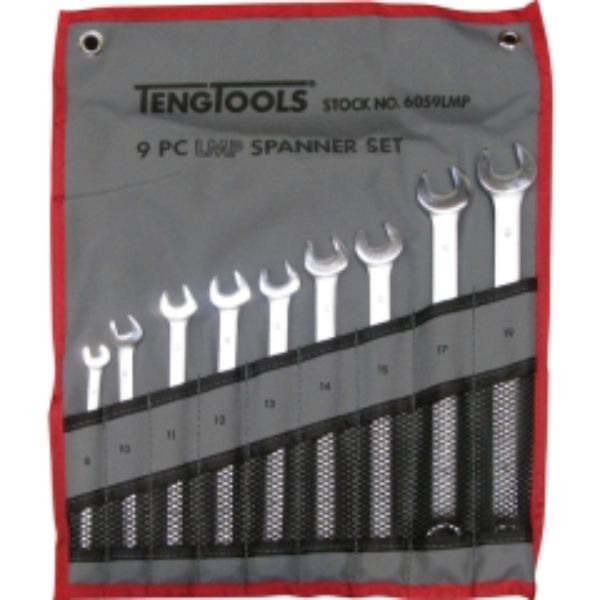 Teng 9pc LMP Combination Spanner Set 8-19mm w/Wallet