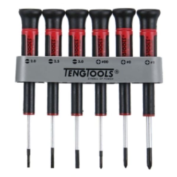 Teng 6pc MD Mini Screwdriver Set w/ Holder