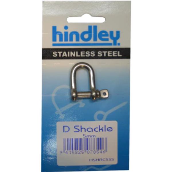 Stainless D Shackle 5mm Carded Carded