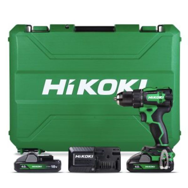 HIKOKI 18V 70NM BRUSHLESS IMPACT DRILL KIT, BSL1840M X2, UC18YFSL