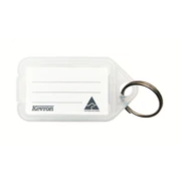 Kevron Key Tag Holder with Label - Loose Clear