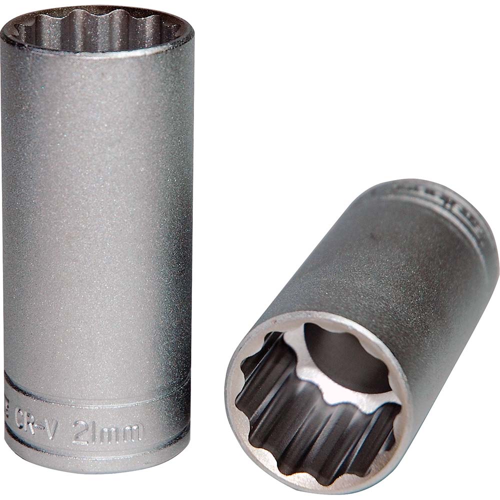 Teng 3/8in Dr. Deep Socket 21mm 12pt