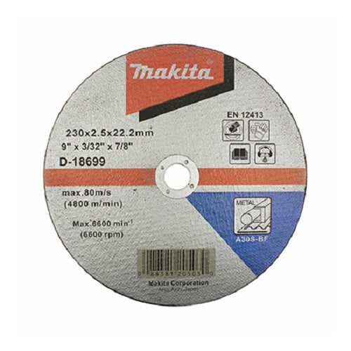 MAKITA CUTTING WHEEL – 230 × 2.5 × 22.23mm