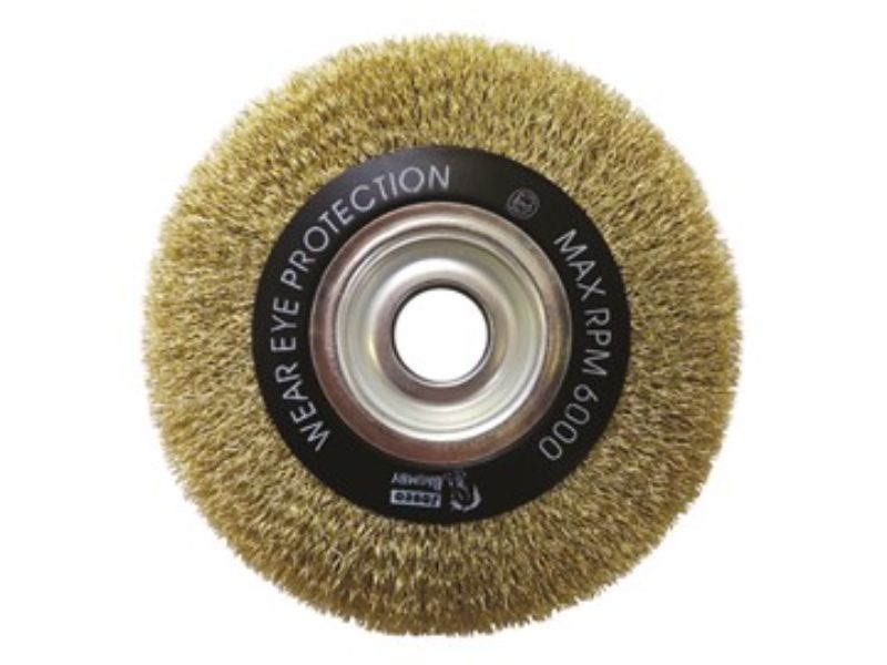 JOSCO Brush Wheel CR 150x20xMB 0.30 Brass Coated