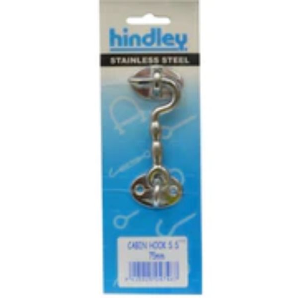 Hook Cabin 75mm Stainless Steel 75mm S.S.