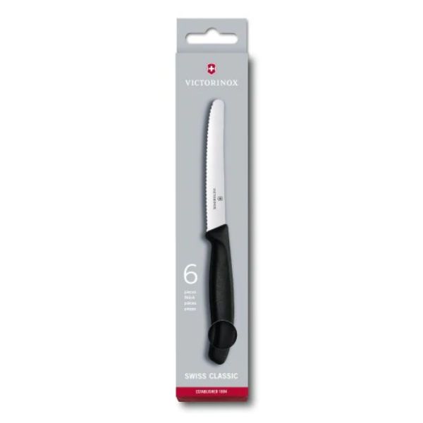 Steak Knife Set 6.7233 - 11Cm 6 Piece Round Hang Box Victorinox