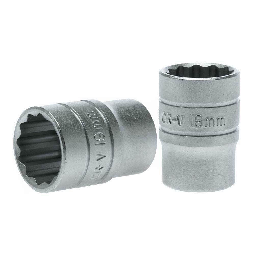 Teng 1/2in Dr. Socket 19mm 12Pnt