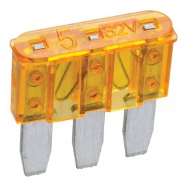 MICRO 3 BLADE FUSE 5 AMP BOX OF 25