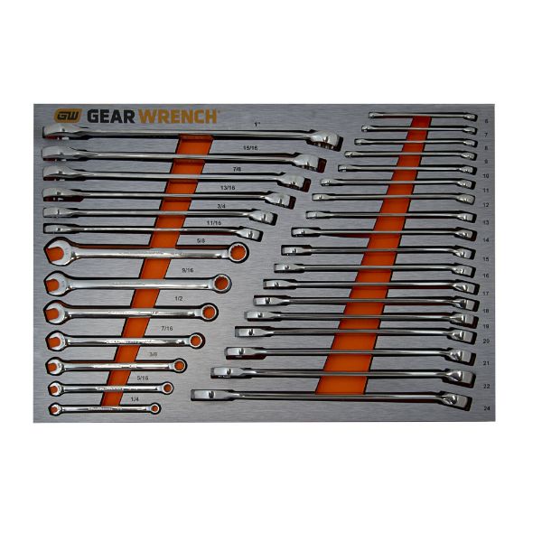 31PC METRIC/SAE WRENCH SET IN EVA TRAY