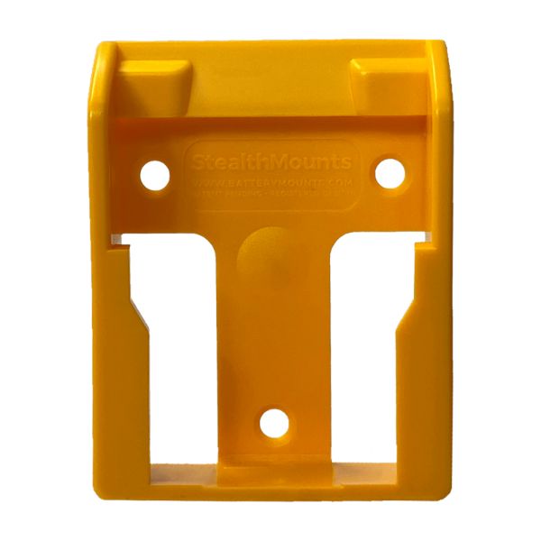 Yellow Battery Mounts For Dewalt Xr - 6 Pack