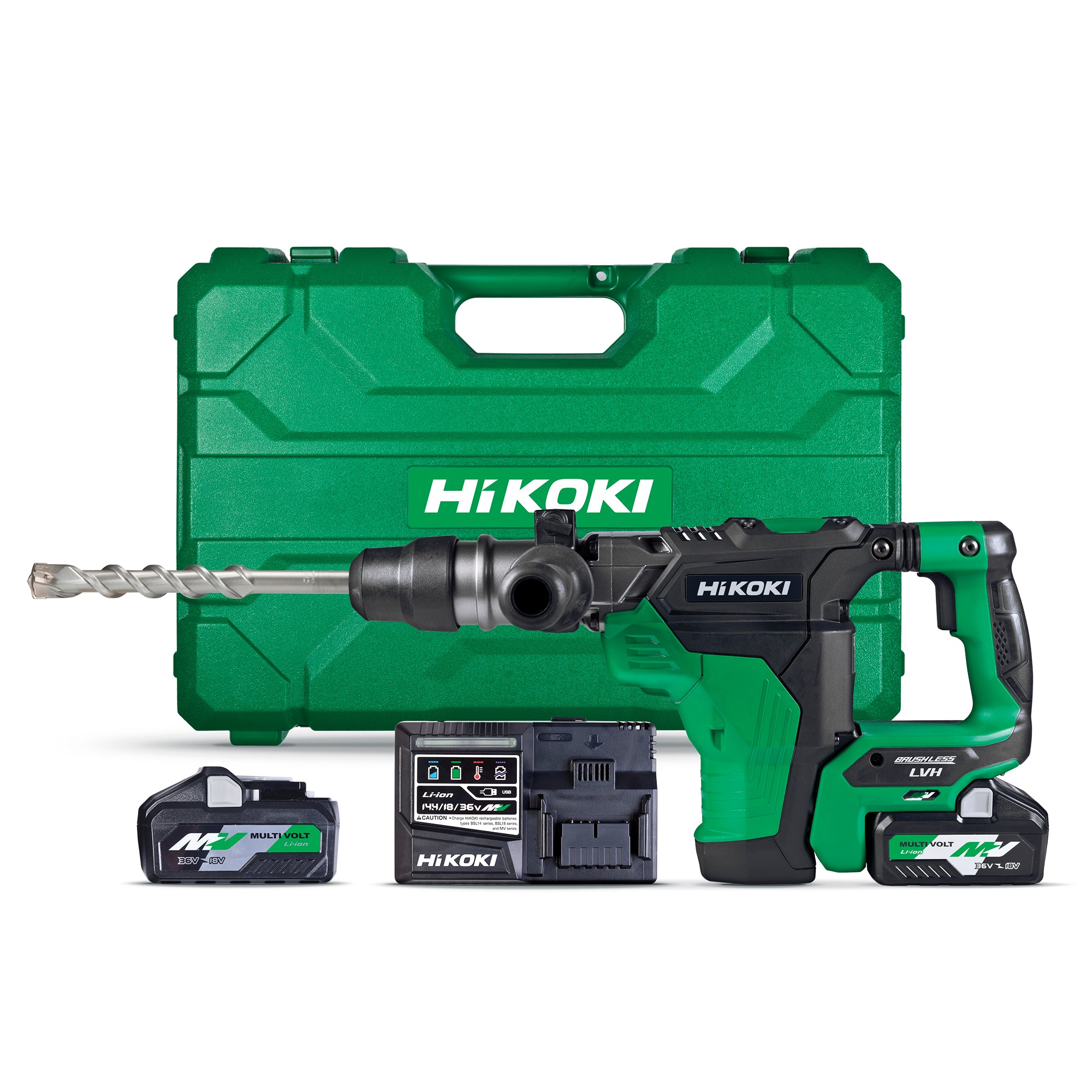 HiKOKI 36v 40mm SDS-Max Brushless Rotary Hammer Kit