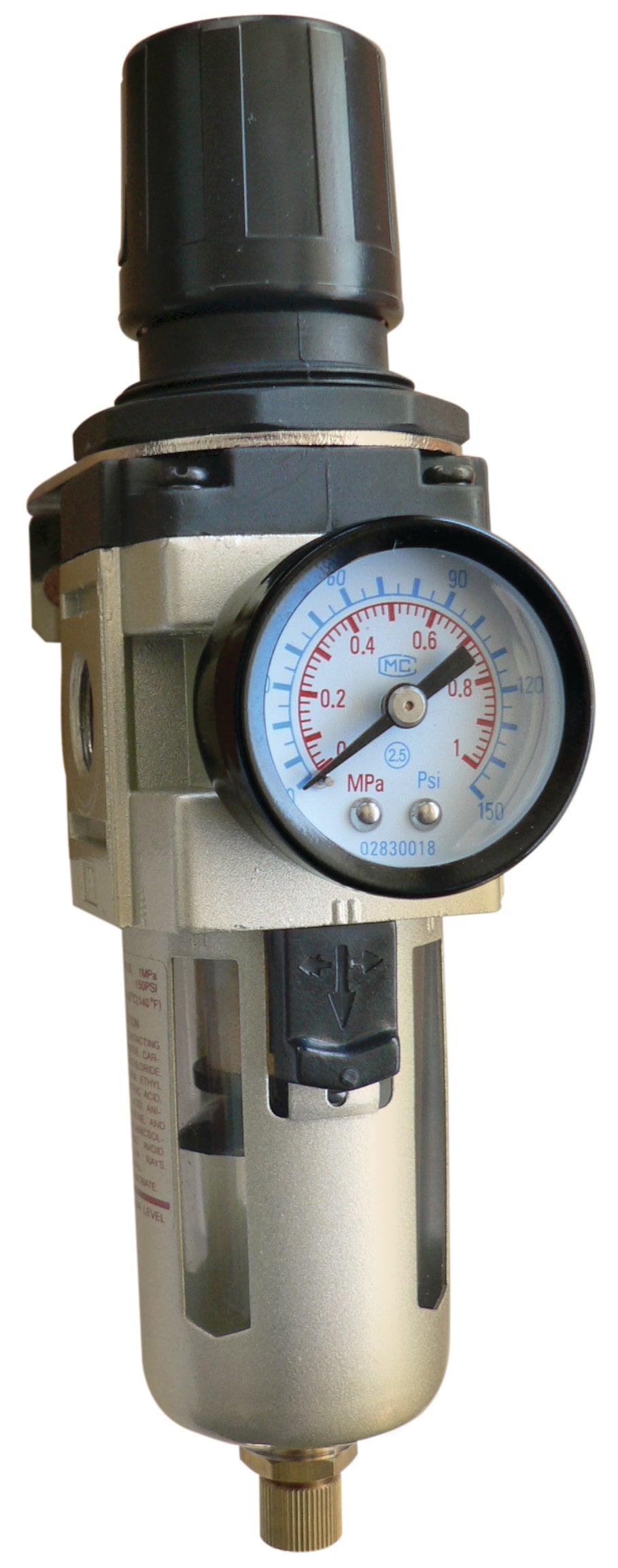 3 8 Air Filter Regulator, Flow rate 70CFM