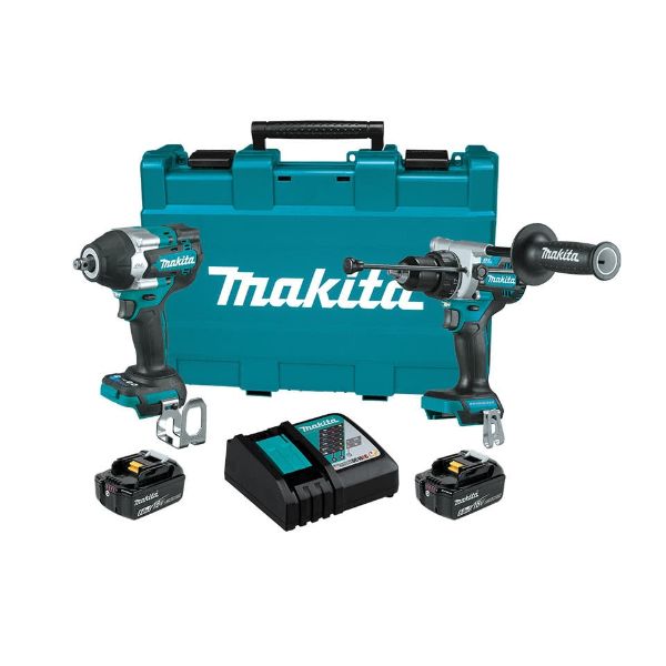 Makita 18V LXT Brushless 2-Piece Hammer Drill Driver / Impact Wrench Kit