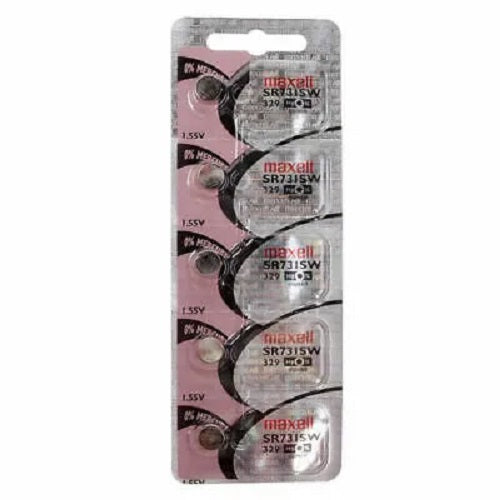 MAXELL SILVER OXIDE SR731SW WATCH BATTERY BUTTON CELL 5 PACK