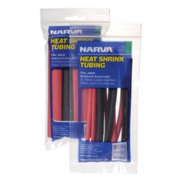 NARVA HEAT SHRINK TUBING 9.5mm-19mm ASSORTED