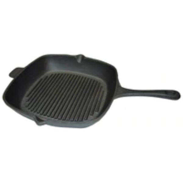 Cast Iron Grillpan Ribbed Bottom Square 29X29Cm