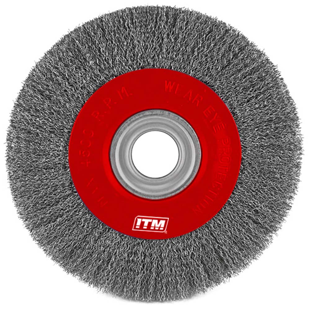 ITM Crimp Wire Wheel Brush Stainless Steel 150 X 19mm