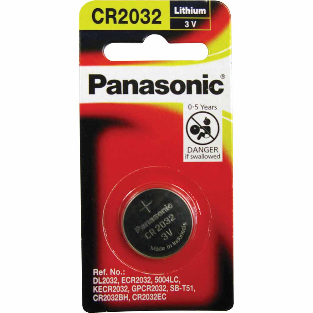 Panasonic 3V Lithium Coin Cell Battery 20mm X 3.2mm - 1Pk