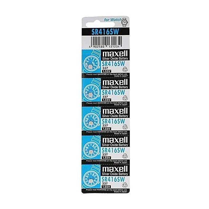 Maxell Silver Oxide Sr712Sw Watch Battery Button Cell 5 Pack