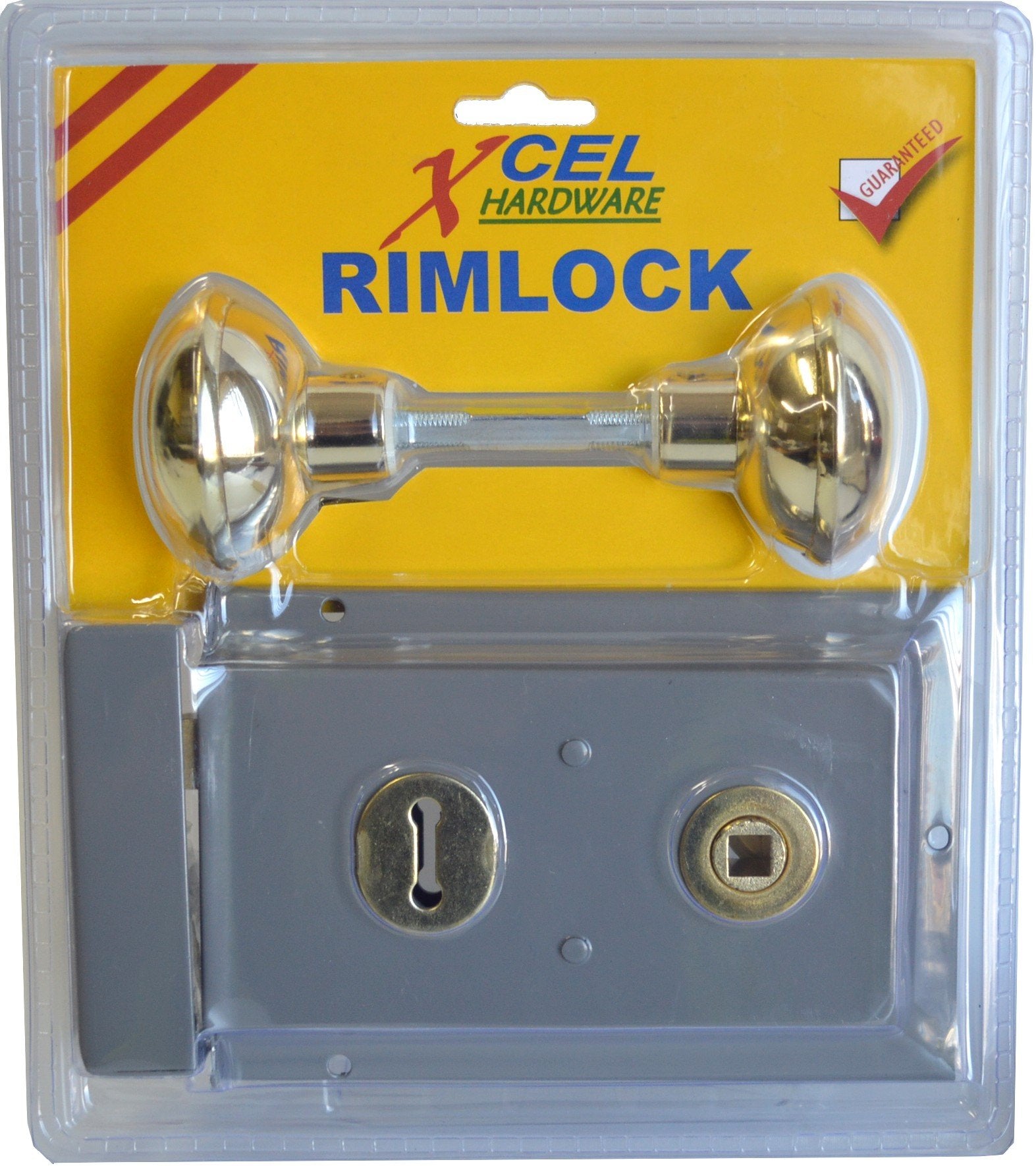 Xcel Rim Lock with Handles - Grey 150mm x 100mm