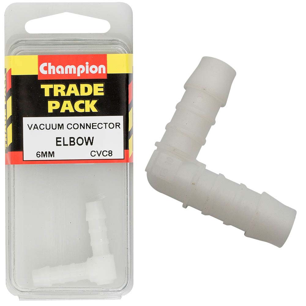 Champion Vacuum Hose - 90 Deg Elbow 6mm