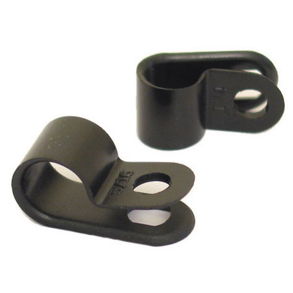 Cable Clamp P Clip 6.35mm 100 Pack