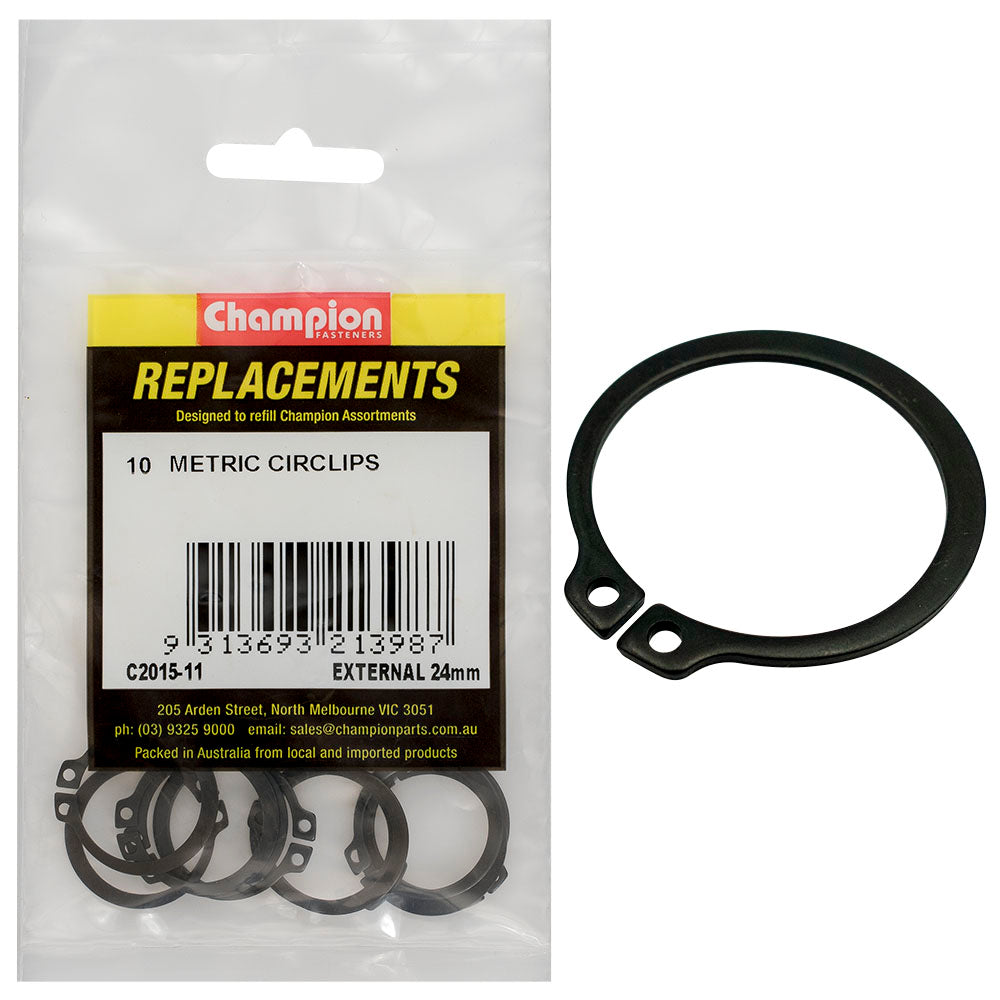 Champion 24mm External Circlip -10Pk